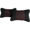 Car Headrest Pillows - Textile - Red threads