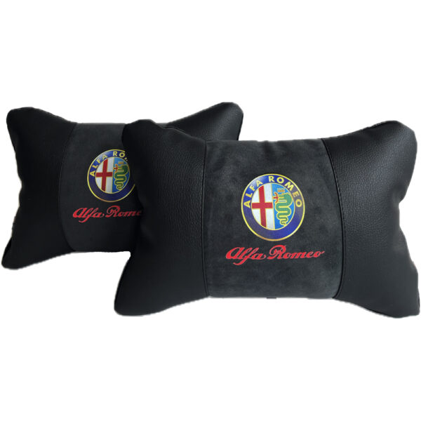 Luxury Car Pillows From Alcantara And Leather - Alfa Romeo